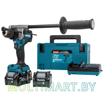 Ударная дрель-шуруповерт Makita HP001GD201 (с 2-мя АКБ, кейс)